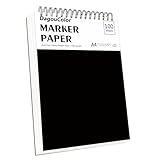 DagouColor Marker Papier für Alkoholmarker, A4, 1 Pack, 100 Blätter (200 Seiten) Anti-Penetration Zeichenbuch, Doppelseitiges Säurefreies Spiral-gebundenes Skizzenbuch für Künstler Kinder Erwachsene