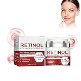 Natürliche Anti Falten Creme, Anti Aging Day&Night Creme, Tagescreme & Nachtcreme Mit Retinol und Kollagen, Bekämpft Feine Linien und Fältchen, Strafft die Haut und Spendet ihr Feuchtigkeit