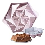 Dr. Oetker Creative Rundform Origami – Ø 28 x 7cm, 2000ml, Hochwertige Backform in Rose-Gold, PFAS-freie Antihaftbeschichtung, perfekt für einzigartige Gugelhupfe, Hitzebeständig bis +230°C