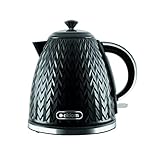 eldom C265c Wasserkocher | 1,7 Liter | Teekocher 2000W Leistung | Klassisches Retro Design Teekessel | Wasserstandsanzeige | OTTER Komponenten (Schwarz)