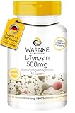 L Tyrosin Kapseln - 500mg L-Tyrosin pro Kapsel - 90 Kapseln - hochdosiert & vegan | Warnke Vitalstoffe - Deutsche Apothekenqualität