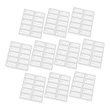 Gatuida 10 Blatt Wasserdichte Ölresistente Lebensmittel und Flaschenetiketten Wiederablösbare Datumsetiketten für Vorräte Praktische Selbstklebende Aufkleber zur Haltbarkeitskennzeichnung