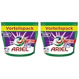 Ariel Allin1 PODS, Flüssigwaschmittel-Kapseln Color+ 53 Waschladungen, Ausgezeichnete Fleckentfernung Beim 1. Waschen (Packung mit 2)