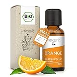 NeoOrganic® Bio Orangenöl (Citrus Aurantii Dulcis) 100% naturrein – aus echten Orangen kaltgepresst - Orangenöl zum Verzehr - Ätherisches Öl Orange - aus Sizilien - Duftöl Orange - Orange Oil – 30 ml