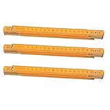 ISTOVO 3X Portable Tischler Zollstock 100cm