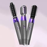 HOME Warmluftbürste Set Haarstyler Airstyler Set für Alle Haartypen, 3 in 1 Air Styler Hairstyler für Alle Haartypen, 1800W Negativ Ionen Haartrockner mit Föhn, Föhnbürste, Glättbürste, Lockenwickler