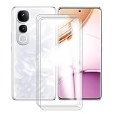 AQGGIIXY 4 Stück Schutzfolie für Vivo Y400 Pro (6.77') Displayschutzfolie, 9H Härte Folie HD Klar Schutzglas, Kratzfestnzer Anti-Bläschen gehärtetes Glas Schutz Screen