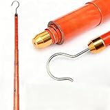 WLCGYD Hochspannungs-Messstab Hochspannungsmessstab, Isolierter Teleskopmessstab Mit Haken, Höhenverstellbar(19.7ft/6m)