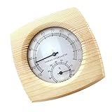 ZBIianxer Sauna Raumthermometer Tragbare Wandhalterung Hygrometer Präzise Temperatur- und Luftfeuchtigkeitsmessung Tragbare Größe Thermometer Temperatur und Luftfeuchtigkeit Anzeige Temperaturmessung