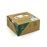 Wenzel Teelichter 10h – 40er Set vegane Raps-Teelichter – CO2-neutral, ohne Alu – transparente Hülle – Made in Germany – Teelicht für Pyramiden, Weihnachten & Notfall – plastikfrei & nachhaltig