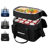 EULANT 2in1 Kühltasche Set mit Wasserdichtem Reißverschluss,16L Kühlbox Groß + L Lunch-Tasche Klein,Isoliert Picknicktasche, Fassungsvermögen für Camping,Picknick,Strand, Arbeit,Reise,Schul,Auto