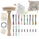 Stopfwerkzeug, Holz, tragbar, abnehmbar, Nähset für Kleidung, zum Weben, Handarbeiten, für Erwachsene, Frauen, Handwerksliebhaber, Kleidung, Hüte, Pullover, Hosen, Schal