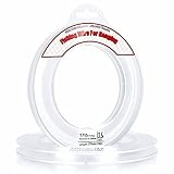 Acejoz 200m Angelschnur Auf Spule, 0,3mm Transparent Nylonschnur Tragkraft 7,7kg, Reißfest Nylonfaden Ideal Für Perlenschmuck Armbänder, Nähen Hobby, Aufhängen Ballongirlanden Dekoration