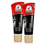 Erdal Classic Feine Schuhcreme Schwarz - Tubencreme, mit Mandelöl 75ml - Pflegt, schützt & glänzt (2er Pack)