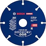 Bosch 1x EXPERT Carbide Multi Wheel Trennscheibe (für Hartholz, Holz mit Nägeln, Ø 125 mm, Professional Zubehör Kleiner Winkelschleifer)