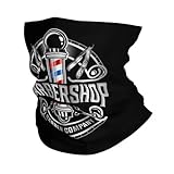 IEOIAEKI Shop Sign Winter-Stirnband, Halswärmer, Ski, Radfahren, Schlauchschal, Barbershop, Friseur, Friseur, Gesicht, Bandana, Gamasche