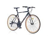 Corelli Unisex-Adult Bicycle Fahrrad 28'-FIT Bike, Aluminium Rahmen, Starrgabel, Grau, One Size