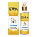 Haar- und Kopfhaut Sonnenschutzmittel | UV -Schutzspray | Hochschutz Sonnencreme | 100 ml schützt Haarwurzeln und Haut für Strandsport -Make -up und Outdoor -Reise | Unisex