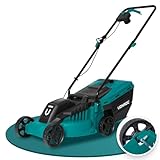 VONROC Rasenmäher Elektro mit Kabel | 1300W - 32cm Schnittbreite - einstellbare Schnitthöhe 30-70MM | Elektrischer Sichelmäher für kleine bis mittelgroße Flächen