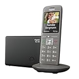 Gigaset CL660 - Schnurloses DECT-Telefon ohne Anrufbeantworter mit großem TFT-Farbdisplay - moderne Benutzeroberfläche, schlankes Design Telefon, anthrazit-metallic [Deutsche Version]