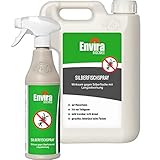 Envira Silberfisch-Spray - Anti-Silberfisch-Mittel Mit Langzeitwirkung - Geruchlos & Auf Wasserbasis - 500 ml + 2 Liter