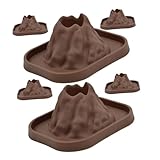 GALPADA 6 Stück Teiliges Wissenschaftliches DIY Experimentierspielzeug für Realistisches Detailreiches Vulkanausbruch Modell als Lehrreiches Geschenk und Schulprojekt