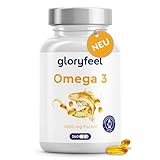 Omega 3 Kapseln Hochdosiert - 3000mg Fischöl (Triglycerid-Form) - 240 Kapseln mit Vitamin E (Antioxidans) zur idealen Ergänzung von EPA & DHA - Reines Omega3 Fischöl – Laborgeprüft