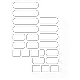 Hebayy 110 ablösbare Etiketten für den Speisekammer-Gefrierschrank, wasser- und ölbeständig mit Perforationslinie für Lebensmittelbehälter & Gläser für die Lagerorganisation in Küche und Restaurant