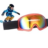 Vllold Snowboardbrille für Jugendliche | Skibrille mit UV-Schutz | Anti-Beschlag Bequem und Warm Weiche Schneebrille für Geburtstag Weihnachten Neujahr Ostern