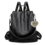 HTTDSLF Rucksack Damen Klein, Anti-Diebstahl Kleiner Cityrucksack, Rucksackhandtasche für Mädchen und Frauen, Backpack, Eleganter Tagesrucksack für Büro, Pendeln, Arbeit, Schule, Reise, Einkaufen