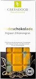 GREENDOOR Badeschokolade Zitronengras 100g feines Naturkosmetik CREMEBAD, frischer zitroniger Duft, Hautpflege trockene Haut, Natur Badezusatz ohne Tenside, rückfettendes Ölbad