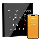 WiFi Thermostat für Elektrische Fußbodenheizung Smart Thermostat Programmierbar Raumthermostat Digital Heizungsthermostat Unterstützen Alexa Google Home Sprachsteuerung+App Fernbedienung,2.4GHz-WiFi