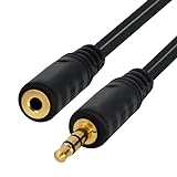 BIGtec 1,5m AUX Kabel Klinkenkabel 3,5 mm Audio Kabel Klinken Verlängerung Klinke Kabel 3,5mm Verlängerungskabel Stecker/Buchse stereo Adapter
