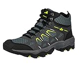 Lico Sierra High Herren Trekking- & Wanderstiefel, Anthrazit/ Lemon, 41 EU