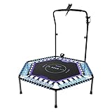 Bluefin Aero Fit 50” Premium Indoor & Outdoor Trampolin | Faltbares Fitness-Trampolin für Erwachsene | Heim-Fitnessgerät | Muskelaufbau & Gewichtsverlust | Bis 115kg