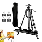 Malstaffelei für Erwachsene, Stativ, verstellbar, tragbar, Stativ, Stativ, zusammenklappbar, Metall-Leinwand, für Bodenzeichnung, Künstler, Teenager, Erwachsene