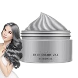 Temporäre Haarfarbe, 30ml Nicht Fettend Matte Frisurs HaarfärbemittelWachs, Styling Haartone, Temporäre HaarfarbeWachs Natürliche Pomade, Haarfärbemittel WachsFür Party, Cosplay, Halloween