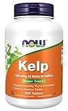 Now Supplements Super Green, 150mcg natürliches Jod, 200 Tabletten