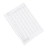 Milisten 12St Scorekarte Wettbewerb stat Tracking scorecards notizbuch für die punktzahl Turnier- Ergebnisblätter - Score- Sport Baseball Zubehör Geschenk Klipp beschichtetes Papier