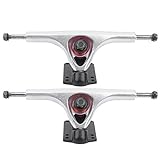 Aluminiumlegierung Longboard Trucks Achsen, 2pcs Professionelle Skateboard Brücke Bracke Räder Set Achse Bridge Skate Halterung Hardware Dichtung Nagel Bracket Skateboarddecks Skateboard Achse