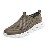 Herren Outdoor Sportschuhe rutschfeste Turnschuhe Sommer Laufschuhe Männer Joggingschuhe Mesh Sneakers Trendiger Schuhe Weichen Sneaker Einfache Shoes Flache Walkingschuhe Lässige Schuhe