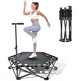 Klappbares Fitness-Trampolin Übung Rebounder 110cm Sechseckiges Trainingstrampolin Octogonales