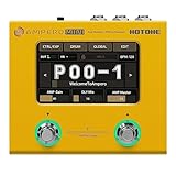 Hotone Gitarre Bass Multi-Effekte Prozessor Touchscreen Gitarre Bass Amp Modellierung IR Cabinets Simulation Multi Language Stereo OTG USB Audio Interface Ampero Mini (Marigold)