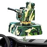 Solarbetriebener Auto-Lufterfrischer, automatischer Duftspender für Autos, moderner Geruchsentferner in Kanonenform mit Meerwasser