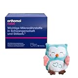 Orthomol Natal - Mikronährstoffe für Schwangerschaft und Stillzeit - mit Folsäure, weiteren Vitaminen und Zink - Granulat/Kapseln, 30 St. Tagesportionen mit Knistereule gratis
