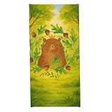 Mr. & Mrs. Panda Duschtuch Bär König Design - Geschenk, Vater, Strandlaken, Strandtuch, Handtuch, Bester Papa, Reisehandtuch, Vatertag, Papi, Teddy, Frottier