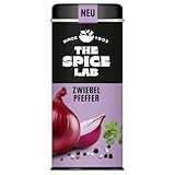 The Spice Lab Zwiebel Pfeffer Gewürzsalz, Premium Gewürzmischung, 130g