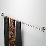 FMK Hängeschiene, Tie Rail, 375 mm Länge, polierter Nickel, Legierter Stahl, Zink, Wandmontage, glänzend