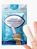 Japan Premium Pet Tränenflecken Wipes für Hunde & Katzen | Finger-Pads | Augenpflege für Hunde und Katzen | Feuchttücher in Fingerbürstenform für Haustiere | Tränenfleckentferner Hund | 35 Stück
