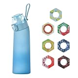 Flasche Starter Set ﻿Trinkflasche Mit Geschmack - Neu 2024 Flasche Pods Set, 700Ml Wasserflasche Mit 7 Pods Geschmackskapseln Set, Ein Erfrischendes Trinkerlebnis Flasche(A-Pods Set,Blau)